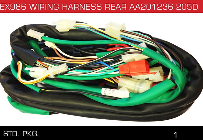 EX989 WIRING HARNESS REAR AA201236 205D